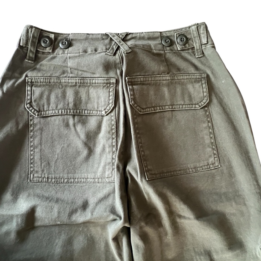 Universal Thread Olive Green Wide Leg Cargo/Utility Pants size 2 - Picture 4 of 11